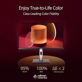 Resim ASUS ProArt PA278CFRV 27 IPS HDR 2560x1440 5ms 100Hz 350cd DP HDMI USB-C Hoparlör VESA 3YIL 95% DCI-P3, Calman Verified, PD 96W PIVOT Monitör | 100 Hz, ergonomik, pivot, Calman, yüksek renk doğruluğu, DisplayHDR 400, hoparlör, DP, HDMI, USB-C, USB Hub 
