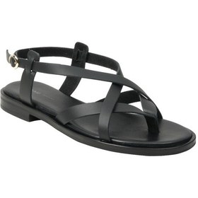 Resim Sandalet Kadın 86p2 Frau London Leather Nero Siyah 