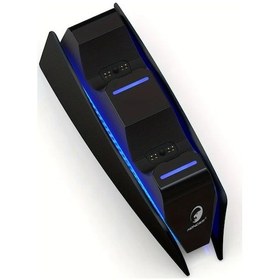 Resim Topshop1 Ps5 Kontrolcu Sarj Istasyonu 3705 Siyah Usb Type C Kablosu İle Kablosuz Kumanda Sarj Tabani Ps5 Aksesuarlari 