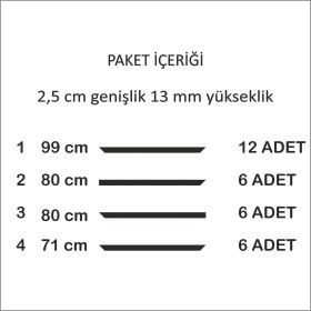 Resim Birdeco Home Dekoratif Boyanabilir Montaja Hazır Duvar Çıtası,önceden Kesilmiş Astarlı Kendin Yap Kit (P32) 