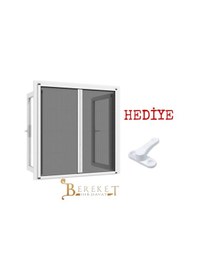 Resim Duble Plise Pileli- Akordiyon Katlanır Sineklik Kapı Pencere 