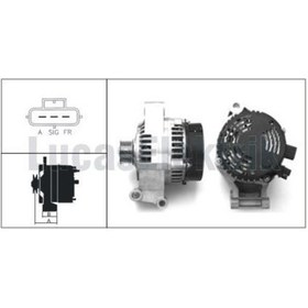 Resim Ford Alternator 12v 80a Focus 1,6 Zetec E 16v 100ps 00 04 Fiesta V 01 08 Fusıon 01 12 - Lucas Lea0380 