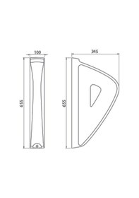 Resim Turkuaz Cerastyle Pisuar Ara Bölme 