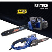Resim İBELTECH Schutzenger 2400 Watt Elektikli Testere Ağaç Kesme Testeresi 40 Cm Palalı 