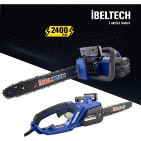 Resim İBELTECH Schutzenger 2400 Watt Elektikli Testere Ağaç Kesme Testeresi 40 Cm Palalı 