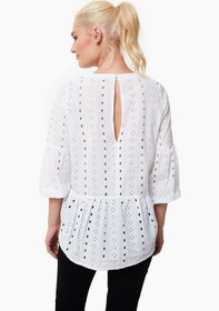 Resim Violet Dantel Detaylı Hamile Bluz - XL 