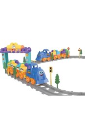 Resim Uçar Tren Seti 43 Parça Eğitici Magic Blocks 