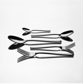 Resim Elegance Sade 12 Kişilik 72 Parça Kutulu Çatal Kaşık Bıçak Takımı 