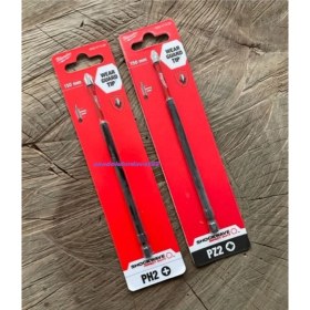 Resim Milwaukee Ph2 Yıldız Bits Uç 15CM Pz2 Uç Cobalt Çelik Vida Sıkma Ucu 2li 