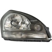 Resim Leoparts Hyundai Tucson Far Lambası Sağ (Manuel / Beyaz) 2004-2010 92102-2E020 