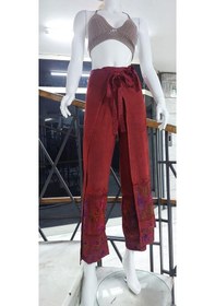 Resim Eren Style Otantik Nakış İşlemeli Harem Şalvar Bulmaca Pantolon 103 Cm -8719 Kiremit 