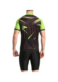 Resim Kırmızı Lixada Erkekler Bisiklet Jersey Nefes Kısa Kollu Bisiklet Gömlek Ve Yastıklı Şort Mtb Bisikletçi Giysisi Çok Renkli 