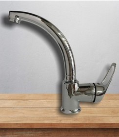 Resim Armilla Sıcak Soğuk Çift Su Girişli Banyo Lavabo Bataryası Kuğu Delta Kaliteli Ağır Gövde Gümüş 