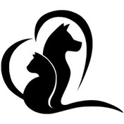 Resim Kedi Köpek Sevgisi - Araç, Oto, Laptop, Duvar Uyumlu Sticker 40 36 Cm 