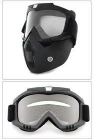 Resim Tex 710 Jet Kask Maskesi, Jet Kask Maskesi (cam Rengi Şeffaf) 