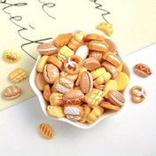 Resim 10 Ekmek Tırnak Sanatı Takı Reçine Croissant Kek Saç İpi Saç İpi DIY El Yapımı Takı Aksesuarları 