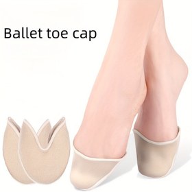 Resim Tekrar kullanılabilir olan 1 çift Bale Parmak Koruyucuları, Pointe Koruyucuları, Nefes Alabilir ve Rahat, Nefes Alabilir Bale Pointe Ön Ayak Pedleri 