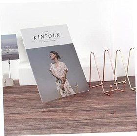 Resim jojofuny 3 Adet Paslanmaz Çelik Kitap Tutucu Telefon Standları Ofis Ev Tutucu Tablet Tutucu Fotoğraf Standları Okuma Standları 