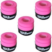 Resim Wilson Comfort Bowl O'grips 5 Adet Grip. Tenis Raketi Gribi Pembe 