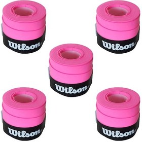 Resim Wilson Comfort Bowl O'grips 5 Adet Grip. Tenis Raketi Gribi Pembe 