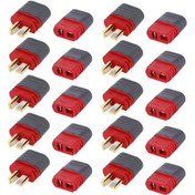 Resim Dianziye Amass Am-1015 Rc Uçak Ve Helikopter İçin 50a 1000 Kullanimluk Altın Kaplı Bakır Akü Bağlantı Seti, 10 Çift Erkek + Dişi 