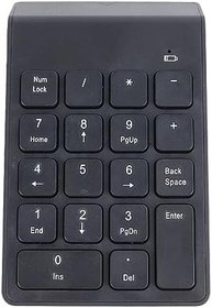 Resim Kablosuz Sayısal Tuş Takımı Yüksek Hassasiyetli Hafif Kompakt Kolay Bağlantı Sayısal Tuş Takımı 18 Tuşlar 
