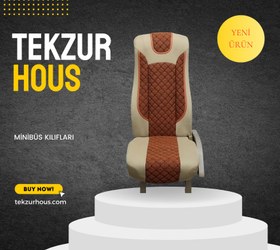 Resim Minibüs Geçme Kılıflar (Universal) - 19 Yolcu + 1 Şoför = 20 Koltuk (19+1) / 2'Lİ +1'Lİ / Mavi 