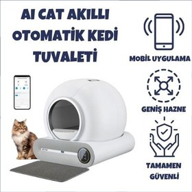 Resim AICat Akıllı Otomatik Kedi Tuvaleti 