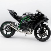 Resim SCOWETTO Kawasaki H2r 1:6 Ölçek Motor Maket - Isikli Sesli Egzoz Dumanli 