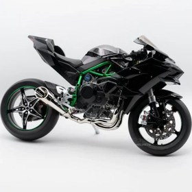 Resim SCOWETTO Kawasaki H2r 1:6 Ölçek Motor Maket - Isikli Sesli Egzoz Dumanli 