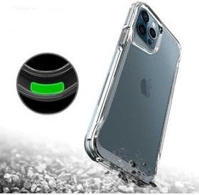 Resim Apple iPhone 12 Pro Max Kılıf Eğimli Kamera Dizayn Sert Şeffaf Silikon ile uyumlu 