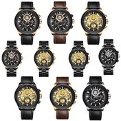 Resim Fastbuy Erkek Vava Voom 2311p-yh Gümüş Kabuk Siyah Kuşak Su Geçirmez Spor Takvim Rahat Kuvars İçi Boş Çok Renkli İzle Çok Renkli 