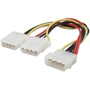 Resim Maviaybilisim 4 Pin Molex Power Çoklayıcı 2 Çıkış 1 Giriş Supply Kasa Güç Kablosu 