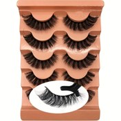 Resim 5 Çift Hacimli Çapraz Tarz Rus Volüm Sahte Kirpikler, 0.07mm Kalınlık, D-Kıvrım, 16-18mm Uzunluk, Başlangıç Dostu ve Yeniden Kullanılabilir Özellik, Kolay Organizasyon için Şeftali Köpük Tutucu, Taşınabilir Kirpikler | Kabarık Kirpikler | Lüks Görünüm Kirpikleri 