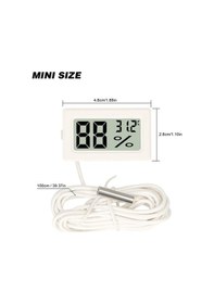 Resim Besthome1 Su Geçirmez Akvaryum Termometresi -50 C 110 C Hassas Lcd Ekranlı Balık Tankı Sıcaklık Ölçer 