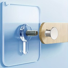 Resim 40/20 Adet Güçlü Tutuşlu Görünmez Duvar Askıları - Matkap Gerektirmez, Kendinden Yapışkanlı Resim Askıları, Hasarsız Çıkarılabilir, Fotoğraf ve Dekor Montajı İçin İdeal, Matkap Gerektirmeyen Asma | Şeffaf Duvar Askıları | Metalik Askı Bileşeni, Şeyleri Duvara Asmak İçin Askılar 