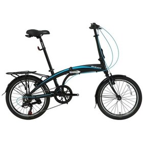 Resim Bisan FX 3500-TRN Siyah-Mavi Katlanabilir Bisiklet 