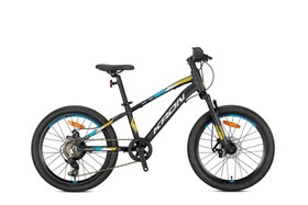 Resim Kron XC75 20 Jant Erkek Çocuk Bisikleti Mat Siyah-Sarı/Gri-Mavi 