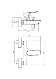 Resim Eca 102102482 Niobe Duş Banyo Bataryası 