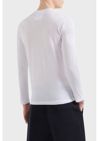 Resim Emporio Armani Erkek T Shirt 8n1tn8 1jpzz 0147 Beyaz-lacivert Beyaz-Lacivert 