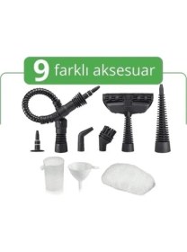 Resim 9 Aparatlı Çok Fonksiyonlu Buharlı Temizleyici ile Ev, Zemin, Döşeme ve Araba Temizliği 