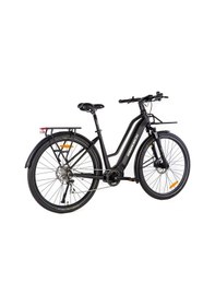 Resim Geotech Aura 28 Jant Elektrikli Şehir Tur Bisikleti Mat Siyah 