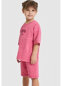 Resim U.s. Polo Assn. Kız Çocuk Fuşya Pijama Takım 50326616-vr023 Fusya 