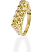 Resim Klasik Dorika Toplu Altın Yüzük 