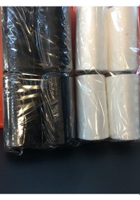 Resim Overlok İpliği 4 Ad. Beyaz + 4 Ad. Siyah 