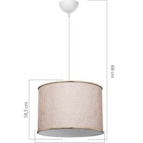 Resim EFLIGHTDESIGN Bej Sarkıt Avize Koridor Salon Yatak Odası Mutfak Lamba 