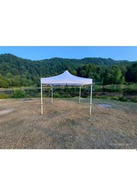 Resim 3x3 M 40 Mm Altıgen Gazebo Tente Beyaz 
