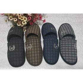 Resim Nisanur Shoes 4'lü Erkek Ev Terliği-Misafir Terliği-Çeyiz Bohça Terliği-Damat Terliği-Balkon Terliği 