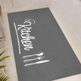 Resim Nuvomon Kitchen Mutfak Halısı - Gri - 80x150 cm 