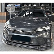 Resim Honda Civic Fe 2022 2023 Yeni Model Ön Ek Mat Siyah Plastik Ön Karlık 